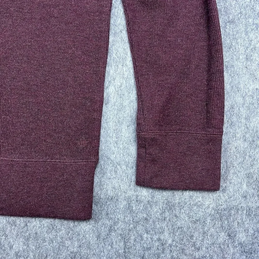 Banana Republic Men's Sweater Crew Neck 100% Cotton Long Sleeve Maroon Size L